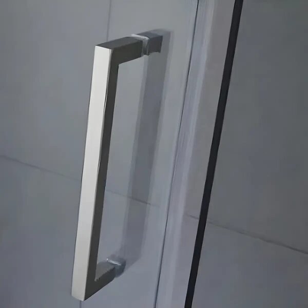 Cabina De Dus Gal 80x120cm, Sticla Securizata 8mm, Profil Aluminiu Cromat, Usa Culisanta