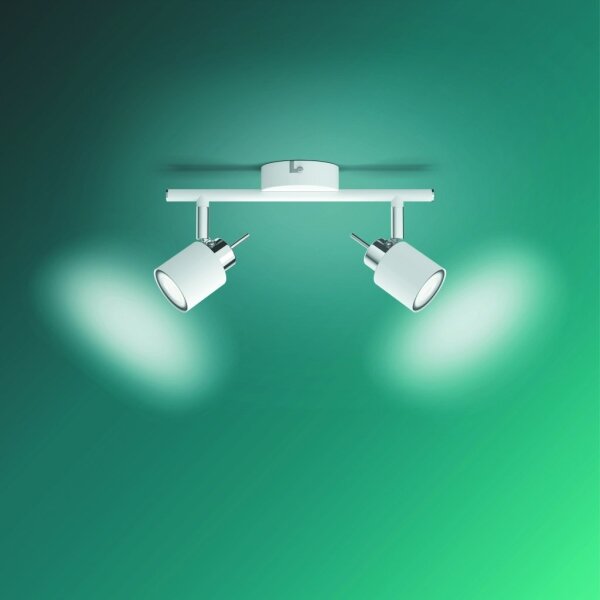 Spot MERANTI 2xGU10/35W/230V alb Philips