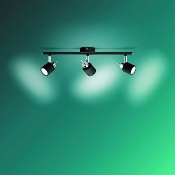 Spot MERANTI 3xGU10/35W/230V negru Philips