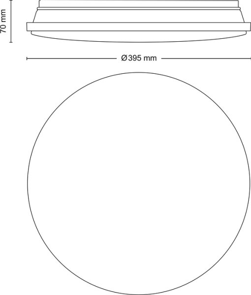 Plafonieră LED dimabilă WINCEL LED/24W/230V 2700-6500K Philips + telecomandă