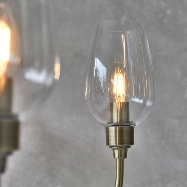 Endon 107791 - Candelabru pe lanț 6xE14/6W/230V alamă