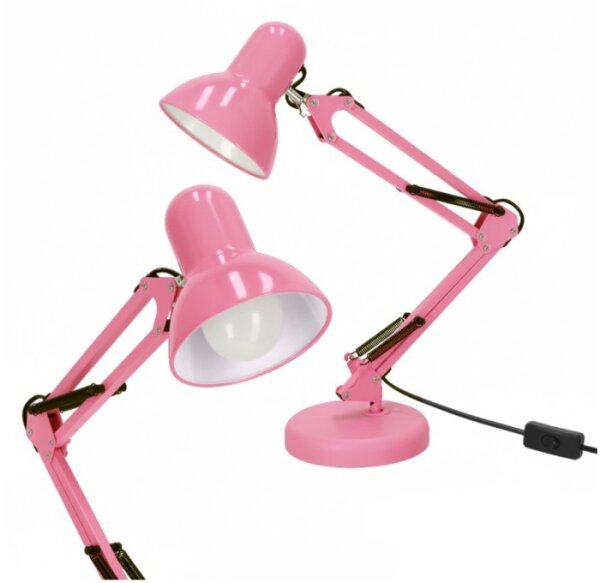 Lampă de masă AURIQ 1xE27/60W/230V roz