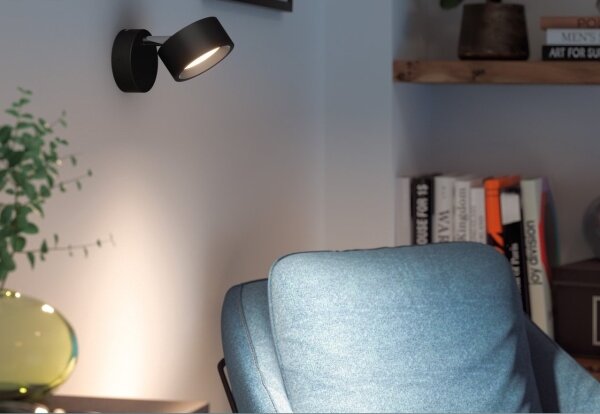 Spot LED BRACIA LED/5,5W/230V negru Philips
