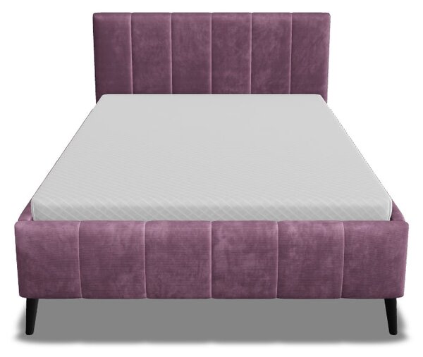 Pat RIVA SR 160x200, stofa catifelata violet - Whisper 14, cu suport s