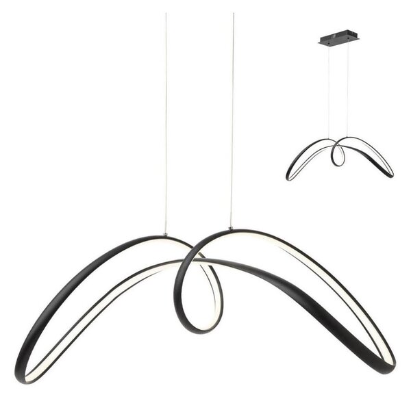 Lustră LED pe cablu LAMON LED/57W/230V negru Redo 01-2455