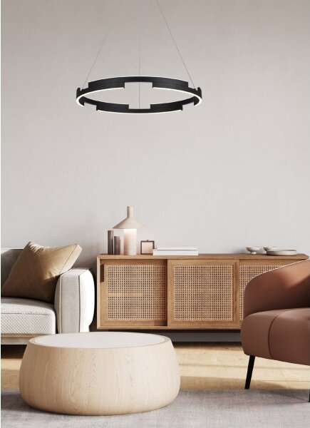 Lustră LED dimabilă pe cablu CASTLE LED/45W/230V negru Redo 01-3176