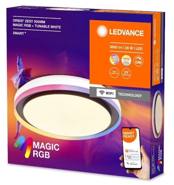 Ledvance - Plafonieră SMART+ MAGIC LED RGBW dimabilă/38W/230V Wi-Fi
