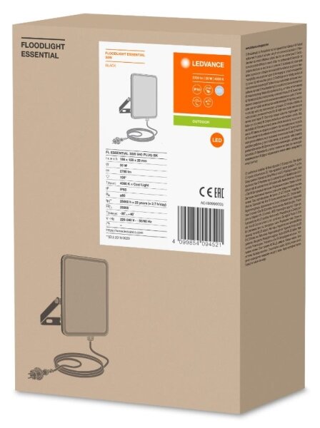 Proiector LED de exterior FLOODLIGHT ESSENTIAL LED/30W/230V IP65 Ledvance