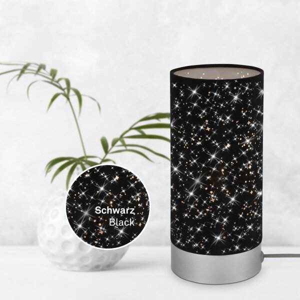 Lampă de masă STARRY SKY 1xE14/25W/230V negru Briloner 7028-015