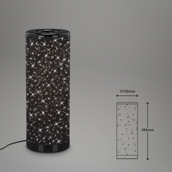 Lampă LED de masă STARRY SKY 1xGU10/5W/230V negru Briloner 7334-015