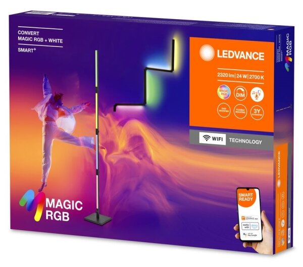 Lampadar LED RGBW dimabil 2 în 1 Ledvance SMART+ MAGIC LED/24W/230V Wi-Fi