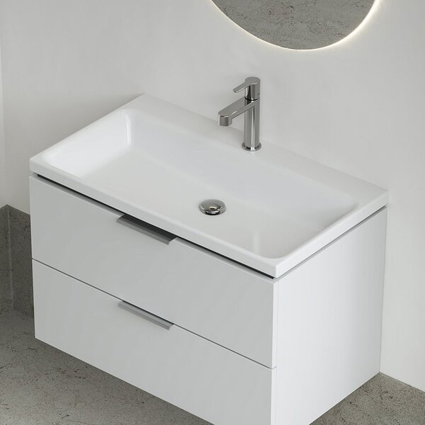 Ravak Comfort lavoar 80x46 cm dreptunghiular mobilier alb luciu XJX01280001