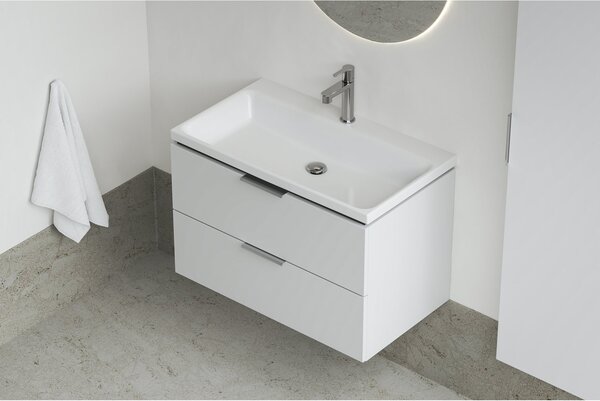 Ravak Comfort lavoar 80x46 cm dreptunghiular mobilier alb luciu XJX01280001