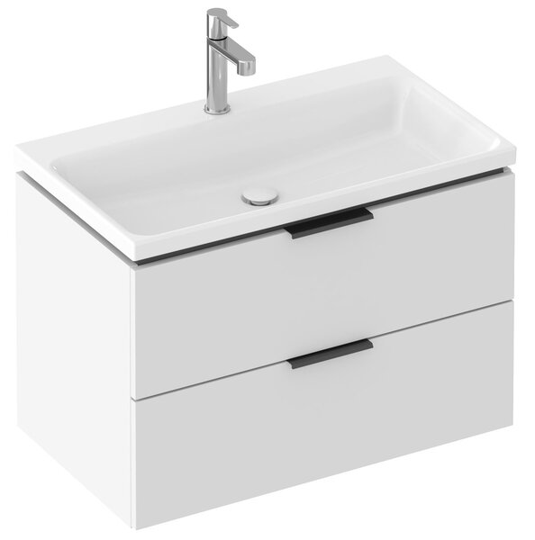 Ravak Comfort lavoar 80x46 cm dreptunghiular mobilier alb luciu XJX01280001