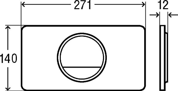 Viega Visign buton de spălare pentru WC alb 654498