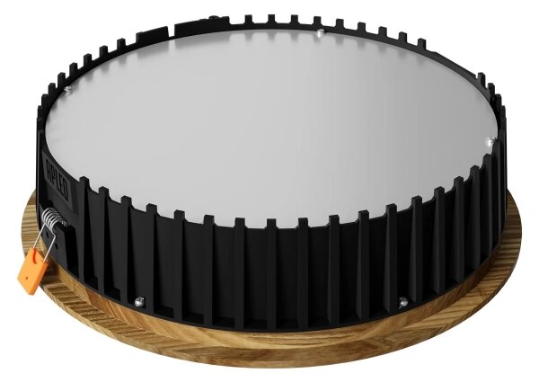 Corp de iluminat LED încastrat RONDO LED/18W/230V 3000K d. 26 cm lemn masiv frasin APLED