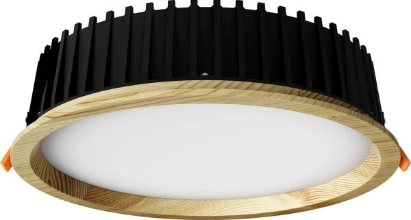 Corp de iluminat LED încastrat RONDO LED/18W/230V 4000K d. 26 cm lemn masiv pin APLED