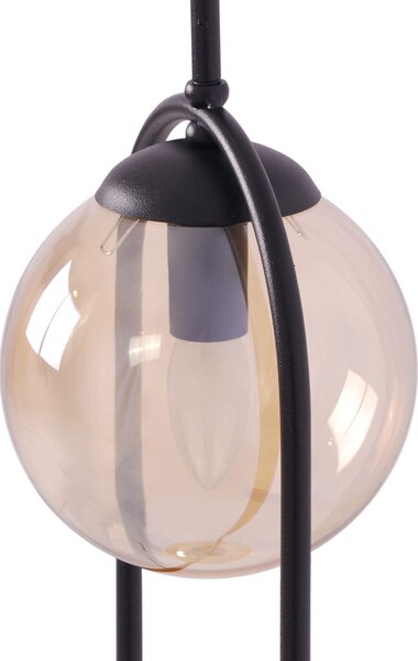 Kaja Venta lampă suspendată 2x40 W negru-chihlimbar K-5121