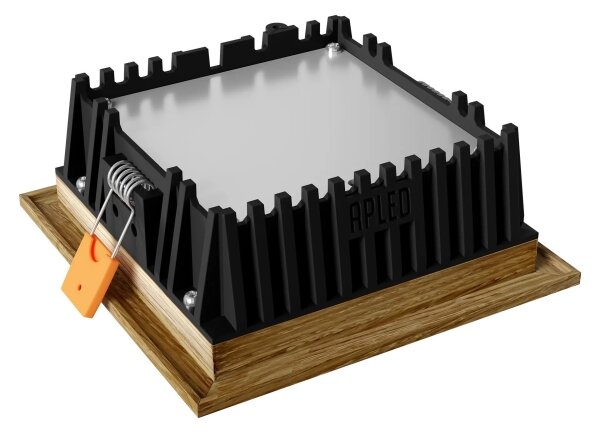 Corp de iluminat LED încastrat SQUARE LED/6W/230V 4000K 12x12 cm lemn masiv stejar APLED