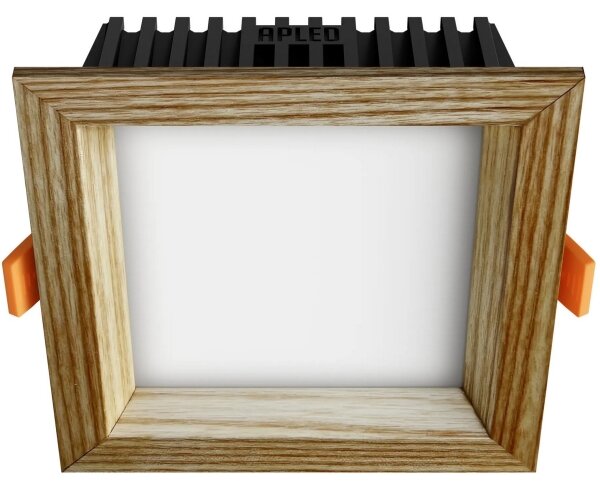 Corp de iluminat LED încastrat SQUARE LED/6W/230V 4000K 12x12 cm lemn masiv frasin APLED