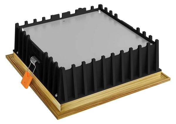Corp de iluminat LED încastrat SQUARE LED/12W/230V 4000K 17x17 cm lemn masiv pin APLED