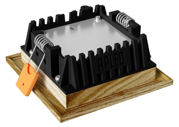 Corp de iluminat LED încastrat SQUARE LED/3W/230V 3000K 9x9 cm lemn masiv frasin APLED