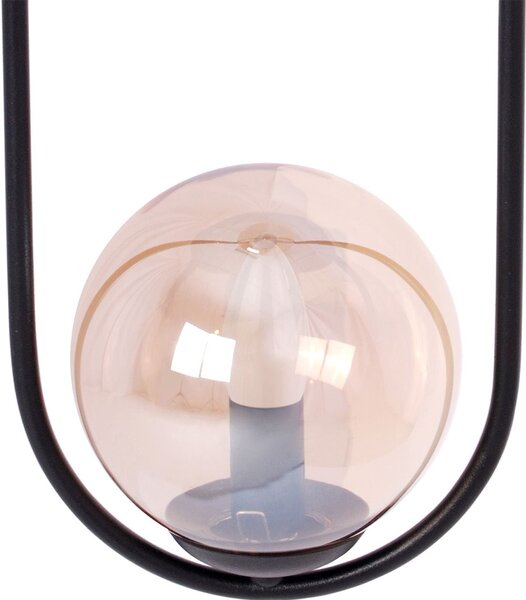 Kaja Venta lampă suspendată 2x40 W negru-chihlimbar K-5121