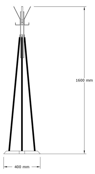 Cuier Foley Stejar 41x160 cm