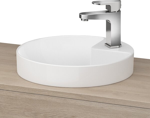 Cersanit Crea lavoar 37.5x37.5 cm rotund încastrat alb luciu K114-002