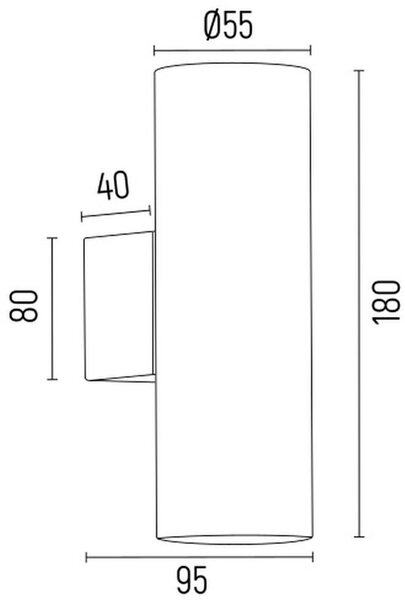 Argon Mitos Plus lampă de perete 2x5 W auriu 7178
