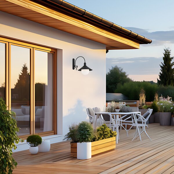 Argon Erba Bis aplica exterior 1x15 W negru 3286