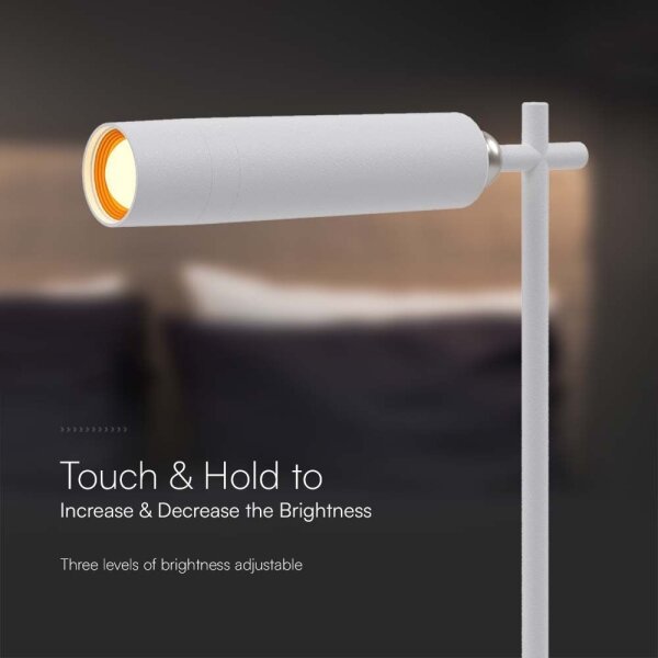 Lampă de birou LED magnetică reglabilă LED/3W/5V 4000K 1500 mAh albă