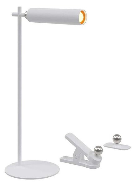 Lampă de birou LED magnetică reglabilă LED/3W/5V 4000K 1500 mAh albă