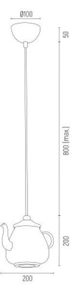 Argon Jamajka lampă suspendată 1x15 W galben 3651
