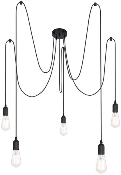 Globo Lighting Maracana lampă suspendată 5x60 W negru A110-5