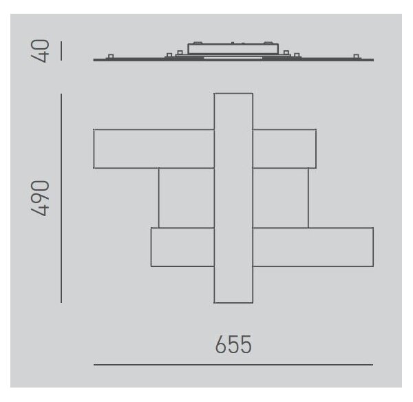 Plafonieră LED Gea Luce DOHA P P N DOHA LED/30W/230V negru