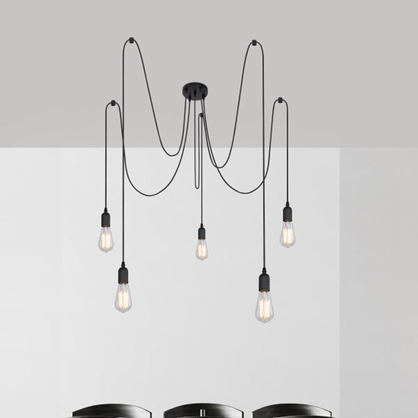 Globo Lighting Maracana lampă suspendată 5x60 W negru A110-5