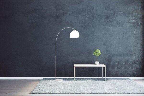 Globo Lighting Newcastle lampă de podea 1x40 W alb-satin-marmură 58227
