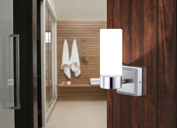 Globo Lighting Space lampă de perete 1x40 W opal-nichel 7815