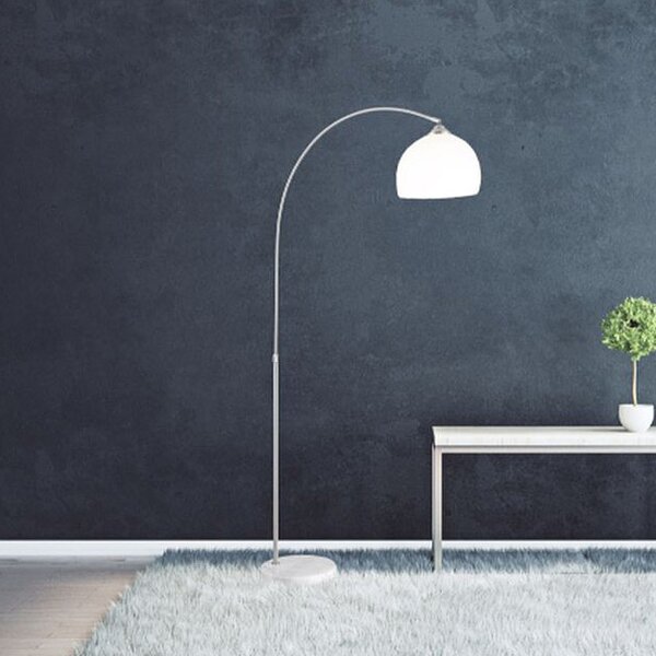 Globo Lighting Newcastle lampă de podea 1x40 W alb-satin-marmură 58227