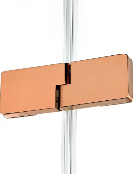 New Trendy Eventa Copper Shine cabină de duș 120x110 cm dreptunghiular cupru luciu/sticlă transparentă EXK-6449