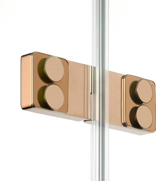 New Trendy Eventa Copper Shine cabină de duș 120x110 cm dreptunghiular cupru luciu/sticlă transparentă EXK-6449