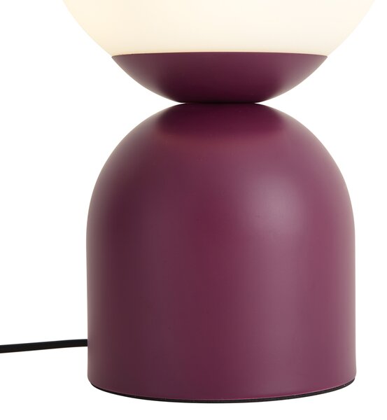 Lampă de masă Hotel Chic violet cu sticlă opal - Pallon Trend