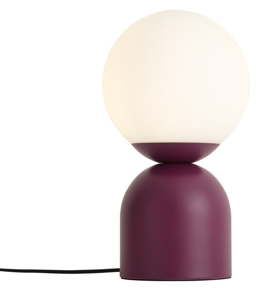 Lampă de masă Hotel Chic violet cu sticlă opal - Pallon Trend