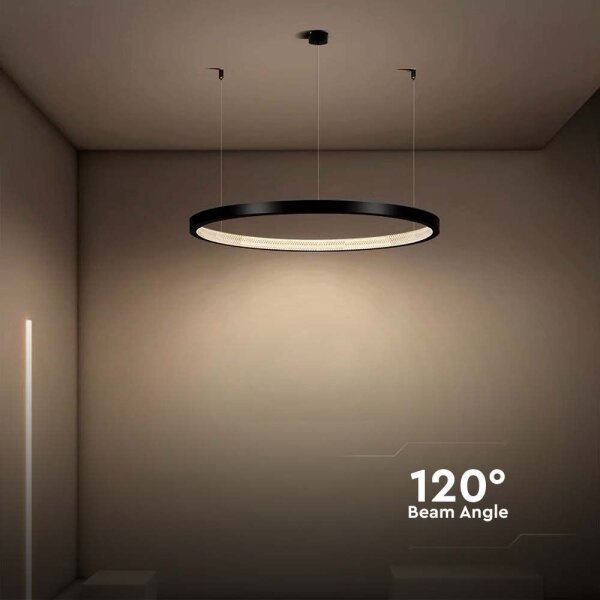 Lustră LED pe cablu LED/19W/230V 4000K negru