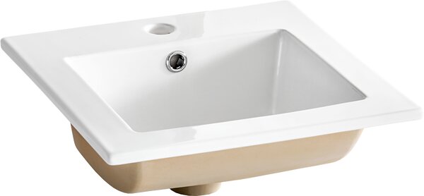 Comad Square lavoar 42x42 cm pătrat mobilier alb luciu UM-CFP 9048B/8023 DP