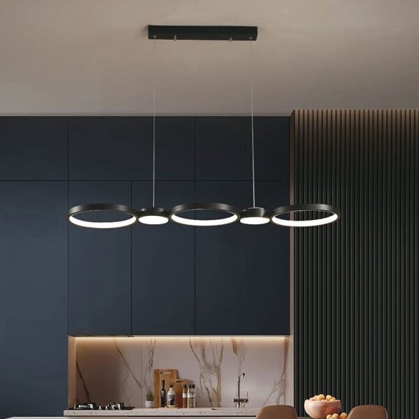 Lustră LED pe cablu LED/38W/230V 3000K negru