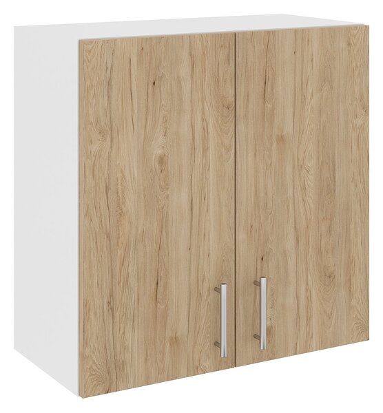 Corp haaus Karo, 2 Usi, Lemn Natural/Alb, 60 x 30 x 60 cm