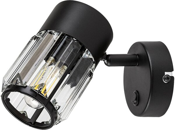 Rabalux Venaro lampă de perete 1x15 W negru-transparent 73059