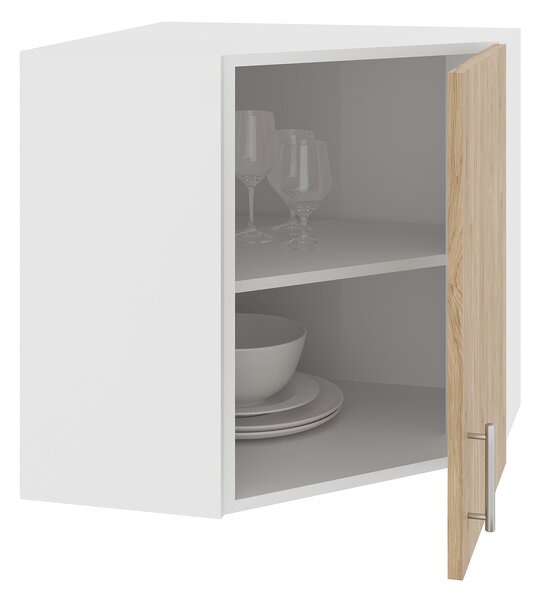 Corp haaus Karo, Lemn Natural/Alb, 60 x 60 x 60 cm